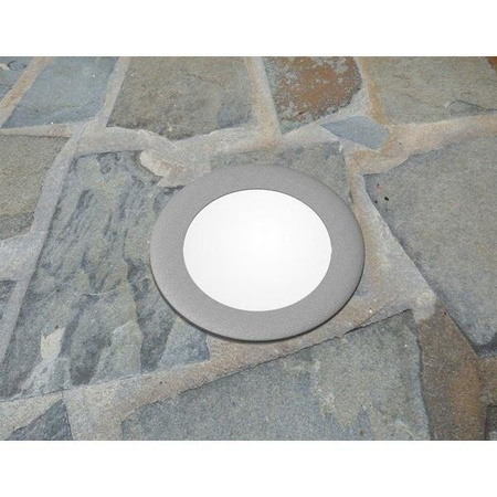 Oprawa najazdowa 160mm Led 7W szara okrągła 4000K GX53 IP66