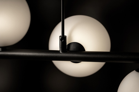 Lampa wisząca szklane mleczne kule  K-5853 z serii FILO