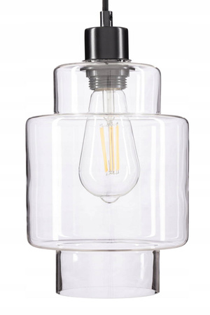 Lampa wisząca szklana przezroczysta nowoczesna EP017