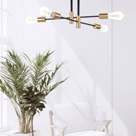Lampa sufitowa MULTI PATYCZAK czarna 4xE27 PRO