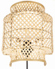 Kinkiet bambus boho czarny 1xE27