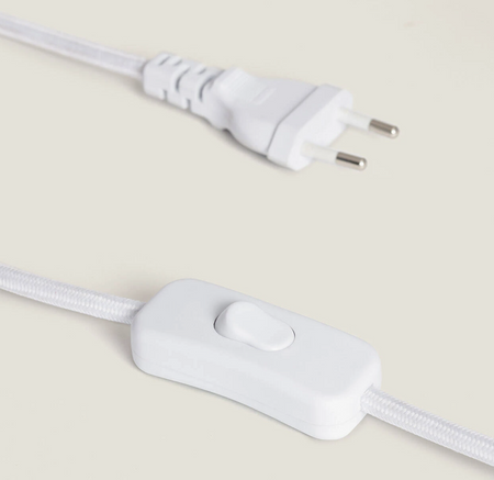 Metalowa lampka stołowa nocna 2xE14 Slink kaszmir