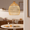 Naturalna lampa wisząca E27 Boho Fuyang