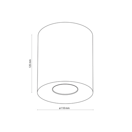 Lampa sufitowa ORION Black 1xGU10