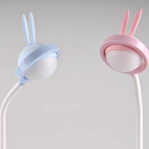 Lampa biurkowa Led RABBIT Niebieska, wbudowany akumulator, USB