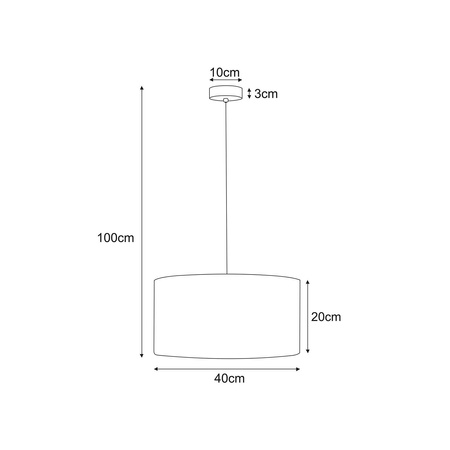 Lampa wisząca z czarno-złotym abażurem K-5221 z serii ZIMBO