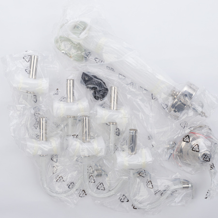 Nowodvorski Żyrandol szkło stal chromowana HAMPTON