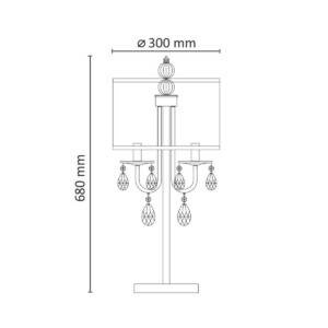 Lampa stołowa BRESSO E14x3