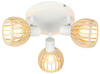 Lampa sufitowa Atarri Candellux 98-68118 plafon  biały drewno 3xE14