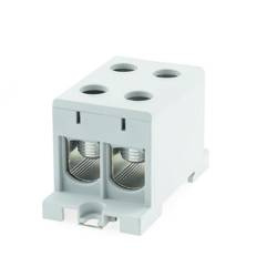 Blok rozdzielczy złączka ZK2x 95 (16-95) szara TH35 gwint