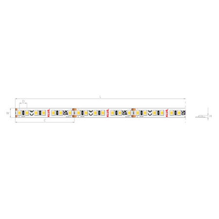 Kluś Taśma LED K-CR40-0960-24, 4000K, 1015 lm/m, 9.6 W/m, IP20