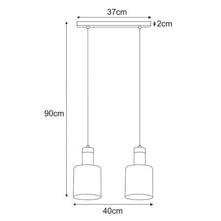 Lampa wisząca K-5251 z serii BRUS