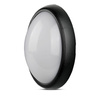 Plafon 12W LED V-TAC Owal Czarna IP54 VT-8010-B 3000K 840lm
