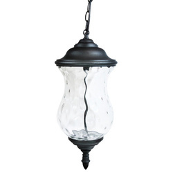 Lampa zewnętrzna LED MARSYLIA wisząca czarna 3000K