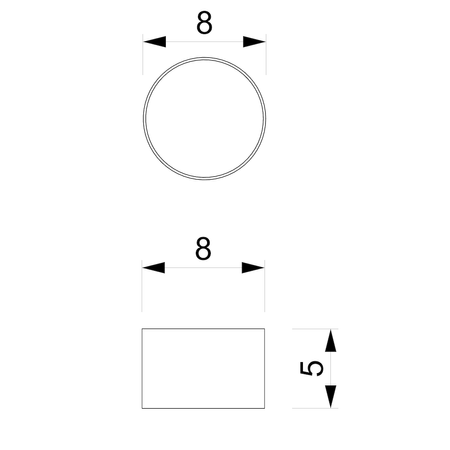 Lampa sufitowa DIXIE White  1xGX53 biała