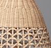 Rattanowa Lampa wisząca pleciona E27 naturalna Boho