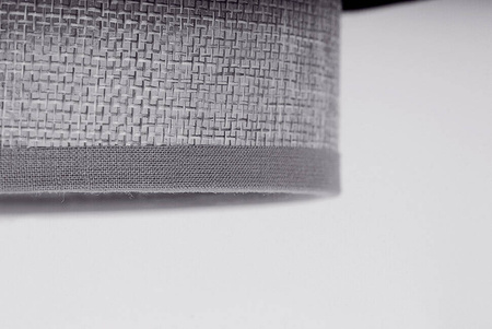 Lampa wisząca z czarno-szarym abażurem K-5170 z serii ETELA