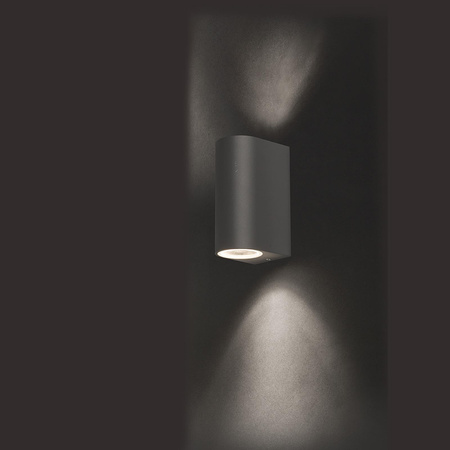 Nowodvorski Lampa ścienna zewnętrzna natynkowa grafitowa NICO 