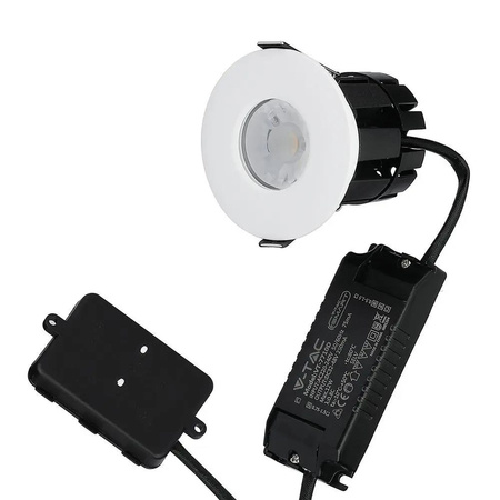 Oprawa LED V-TAC 10W Biała Bluetooth Soczewka CCT Ściemnialna IP65 VT-7710D 2700K-6500K 850lm 5 Lat Gwarancji