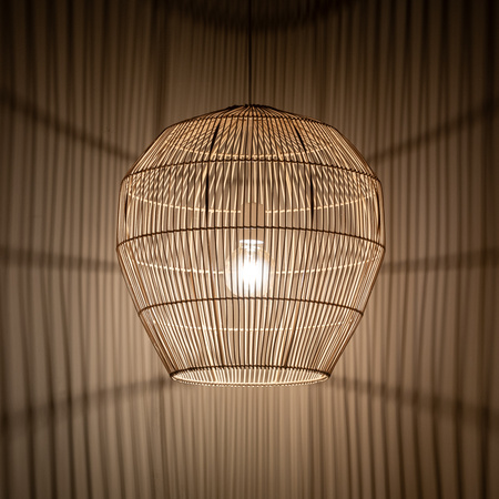 Lampa wisząca HAITI M naturalne drewno bambus Nowodvorski 11164