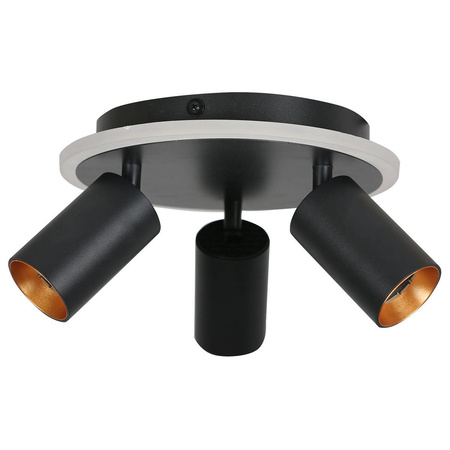 Light prestige Parma 3 plafon okrągły czarny LP-0612/3C Round BK