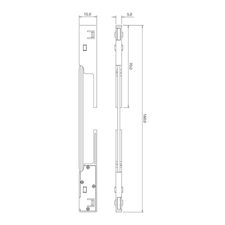 Łącznik narożny magnetic track 5mm