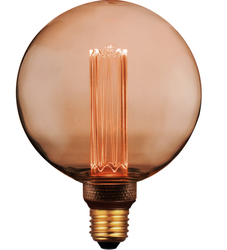 Żarówka dekoracyjna LED E27 G125 4W Deco Amber 1800K