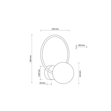 Kinkiet ANABELLE 1xG9