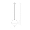 Nowodvorski Lampa wisząca chrom GLOBE PLUS M