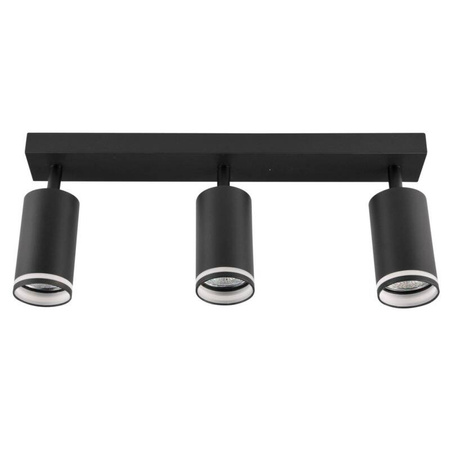 Lampa ścienno-sufitowa PARIS 3 GU10 Czarna