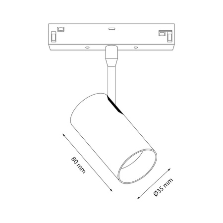 Magnetic track 10mm 6W 3000-6000K