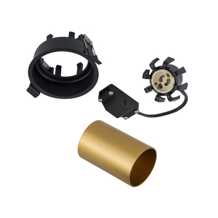 Regulowana lampa podtynkowa MONO SLIDE  GU10 złoty/czarny Nowodvorski 10800