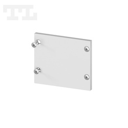 Zaślepka aluminiowa srebrna P22-3 + P22-6 bez otworu (wkręty w komplecie) (nr kat 7722612)