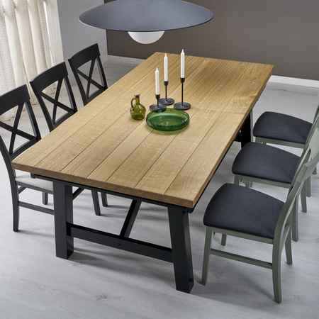Tk Lighting SLATE BLACK GLASS lampa wisząca 1xE27