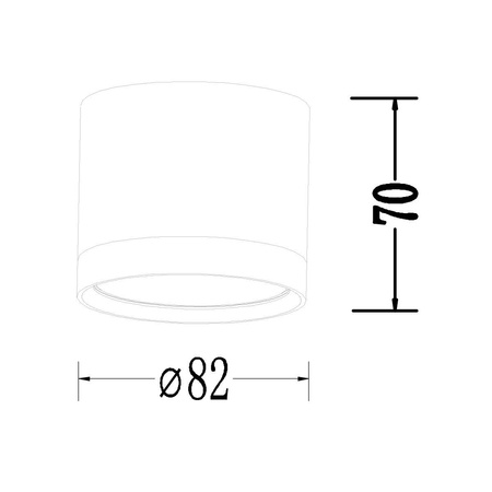 Kendal Oprawa natynkowa 1xGX53 biała