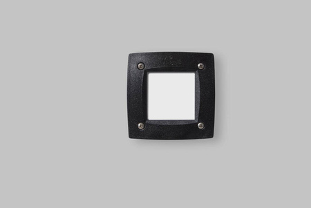 Oprawa elewacyjna ścienna LETI 100 SQUARE wpuszczana czarna Y LED GX53 3W 3000K