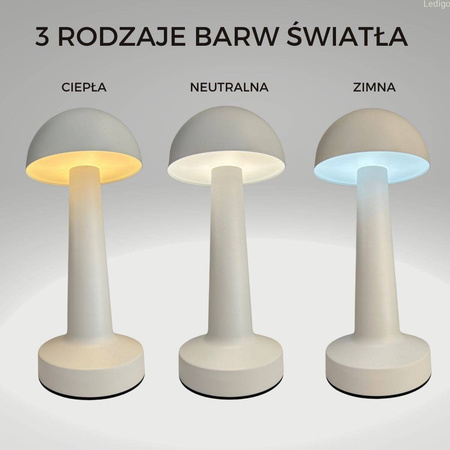 Lampka stołowa dotykowa LED biała IP20