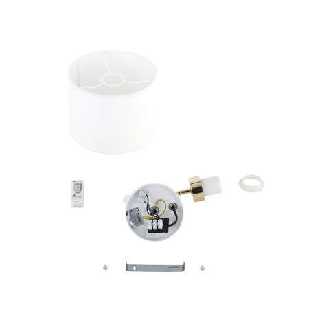 Kinkiet RICHI White/Gold 1xE27+1xG9