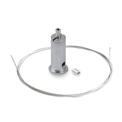 Kluś Zestaw mocowań RG-1, srebrny, mosiądz