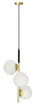 Lampa wisząca matowe złoto 3 Duo 33-01276