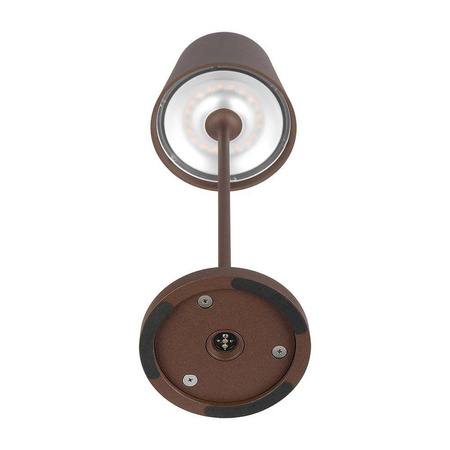 Lampka Biurkowa Nocna V-TAC 1,5W LED Ładowanie Ściemnianie IP54 Brąz