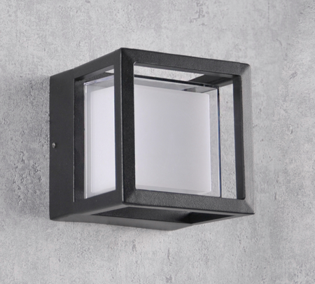 Kinkiet ogrodowy Oprawa Elewacyjna Led 12W 4000K czarny 
