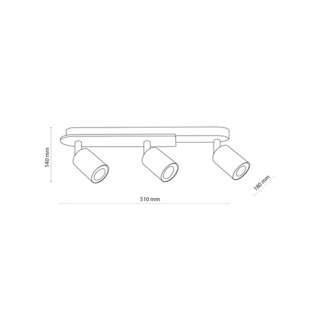 Lampa sufitowa COVER WOOD 3xGU10