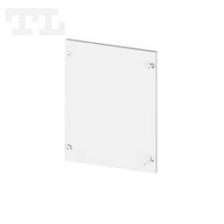 Zaślepka aluminiowa biała P23-10 bez otworu (wkręty w komplecie) (nr kat 77231014)