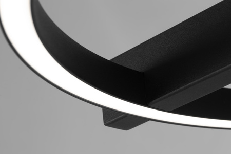 Lampa wisząca LED do salonu, czarna K-8230 z serii TIVOLI