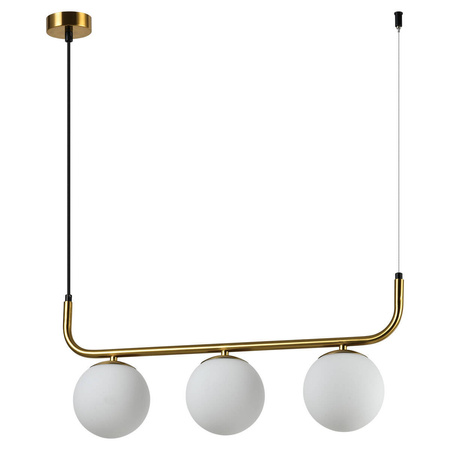 Light prestige Alisa wisząca 3 linia złota LP-005/3L GD