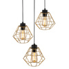 Tk Lighting DIAMOND GOLDlampa wisząca 3xE27