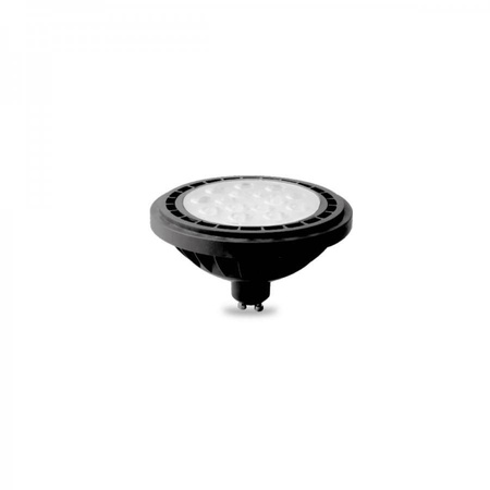 Żarówka LED AR111 GU10 15W ciepła 3000k czarna