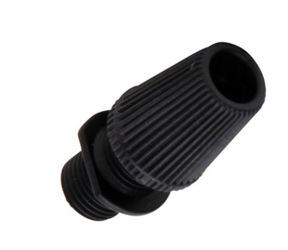 Blokada kabla do przewodu w oplocie 2x0,75 czarna