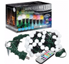 Lampki choinkowe LED mleczne KULKI 10mb 60 LED IP44 RGB z pilotem